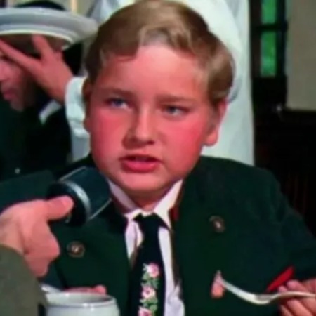 Michael Bollner as Augustus Gloop in Willy Wonka and Chocolate Factory.
